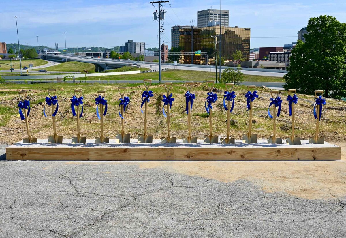 One Westside Groundbreaking shovels