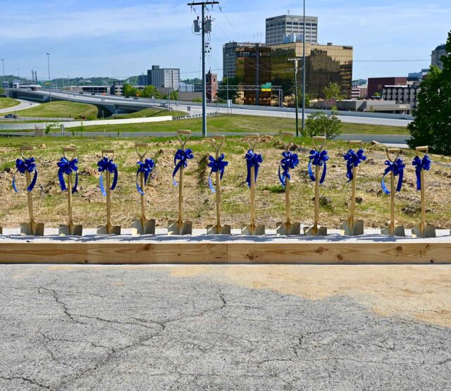 One Westside Groundbreaking shovels